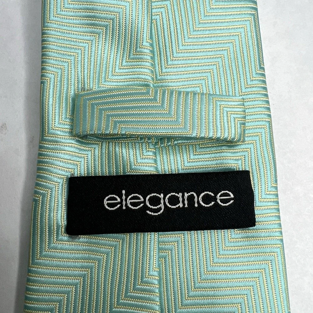 Elegance Men's Necktie Mint Aqua Classy Easter Christmas‎ Handmade Church Dressy